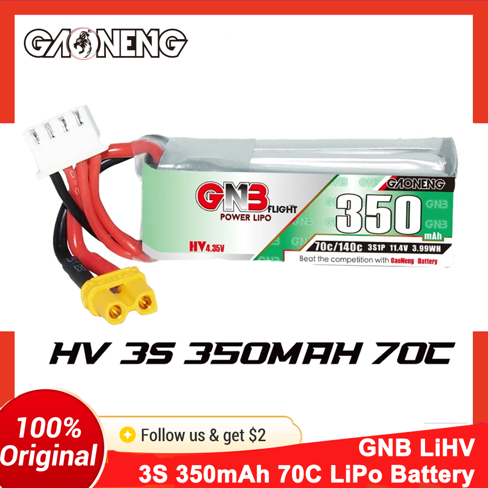 Fpv Drone Goggles - Gaoneng GNB 350mAh 3S 70C LiPoバッテリー