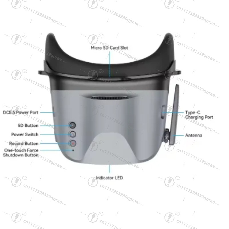 Fpv Drone Goggles - アナログFPVゴーグル BETAFPV VR04 4.3インチディスプレイ FAT32 MicroSD
